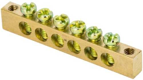 Шина EKF PROxima PEN "земля-ноль" 6х9мм 6/2 6 групп крепление по краям картинка 